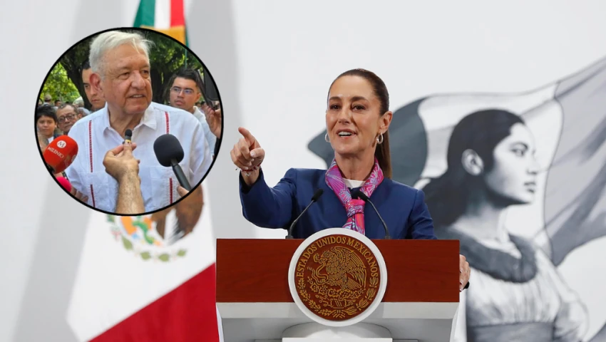 Claudia Sheinbaum agredece elogios de AMLO. Claudia Sheinbaum
