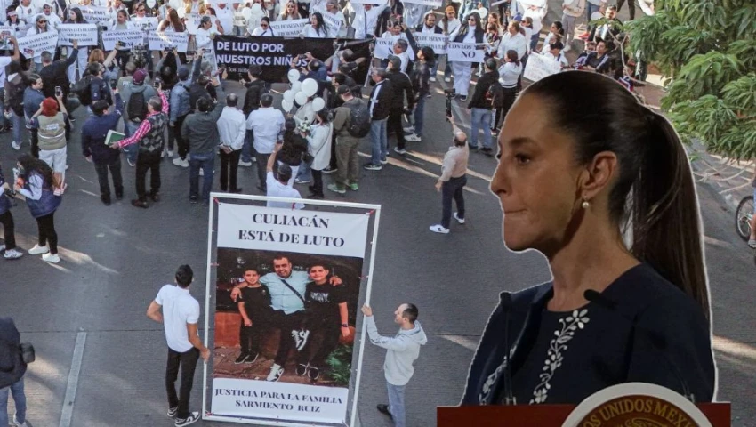 Sheinbaum lamenta asesinato de Gael y Alexander en Culiacán, pero insiste: “hay resultados”