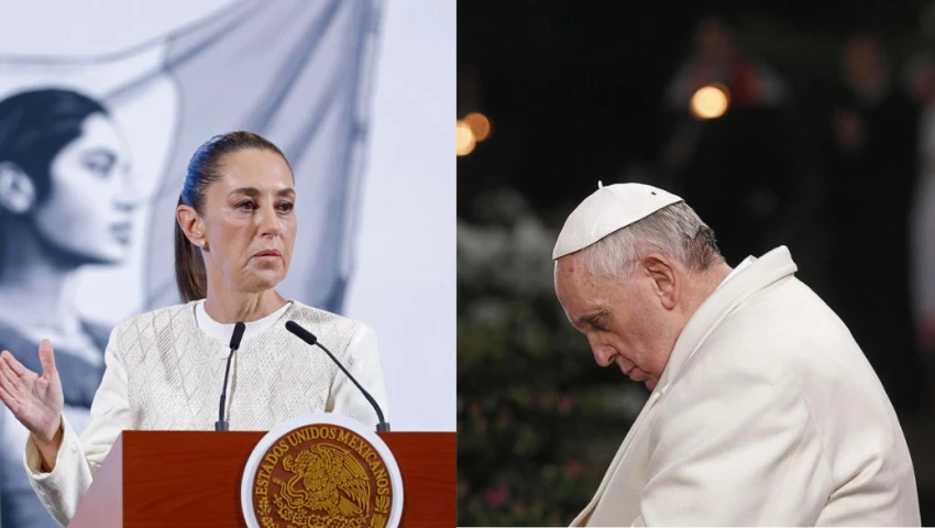 Claudia Sheinbaum lamenta la muerte del papa Francisco Claudia Sheinbaum y el papa Francisco
