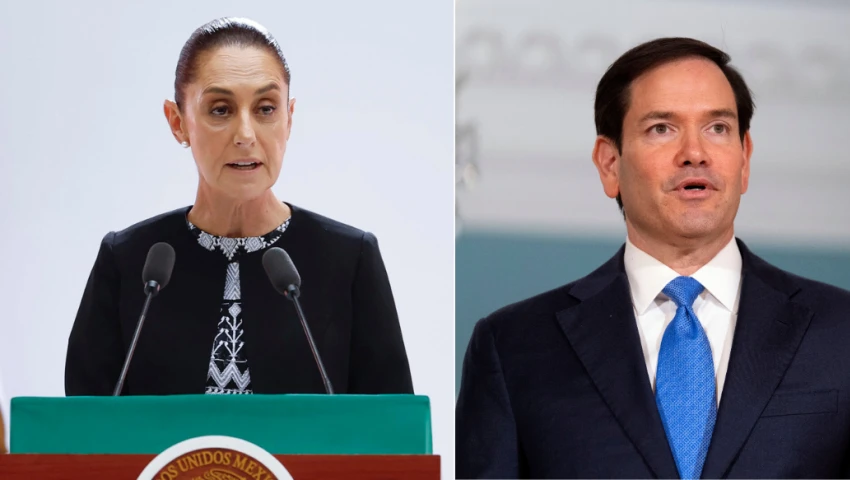 Claudia Sheinbaum y Marco Rubio Claudia Sheinbaum y Marco Rubio