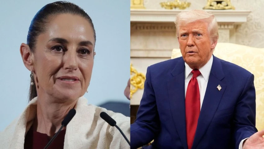 Claudia Sheinbaum y Donald Trump. Claudia Sheinbaum y Donald Trump
