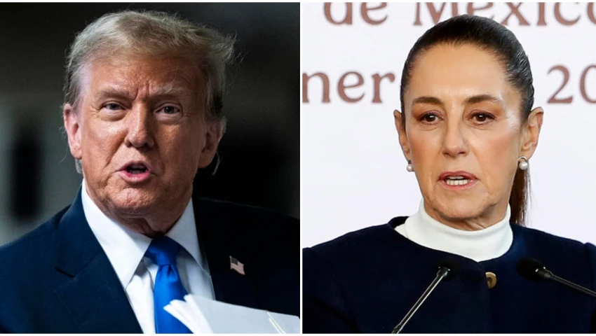 Donald Trump y Claudia Sheinbuam