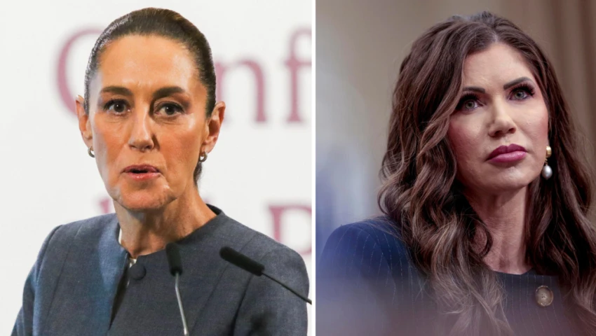 Claudia Sheinbaum y Kristi Noem Claudia Sheinbaum y Kristi Noem