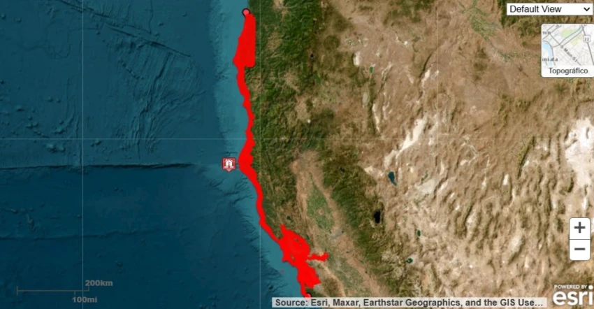 Sismo en California
