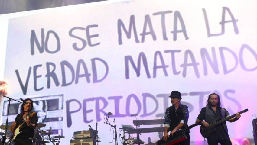 caifanes vive latino 2025 mensaje feminicidios asesinatos periodistas