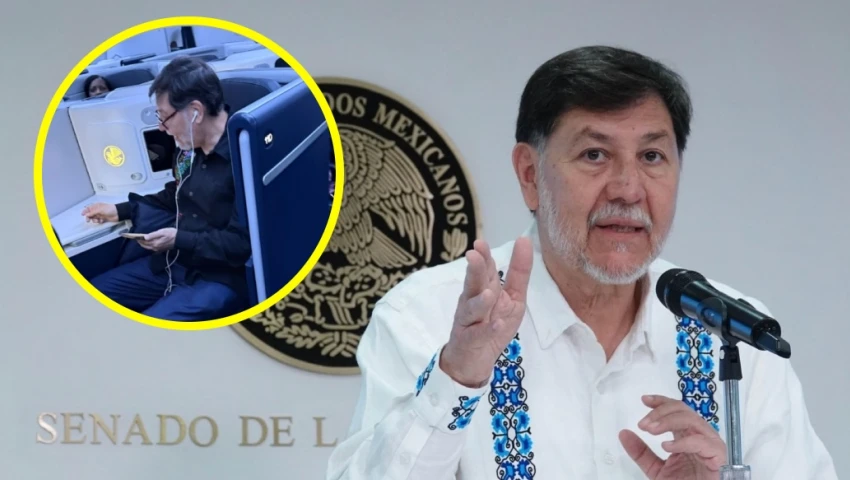 air france vuelo clase ejecutiva senado Gerardo Fernández Noroña
