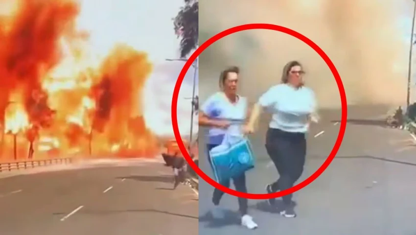 Son Abril y su suegra, identifican a las mujeres que se ven correr de entre las llamas en la explosión de Iztapalapa | VIDEO