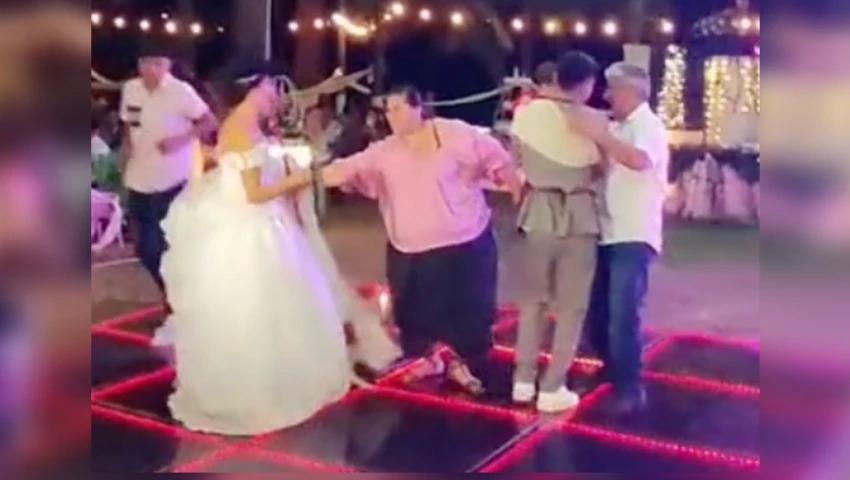 Suegra molesta por el baile del "Mandilón"